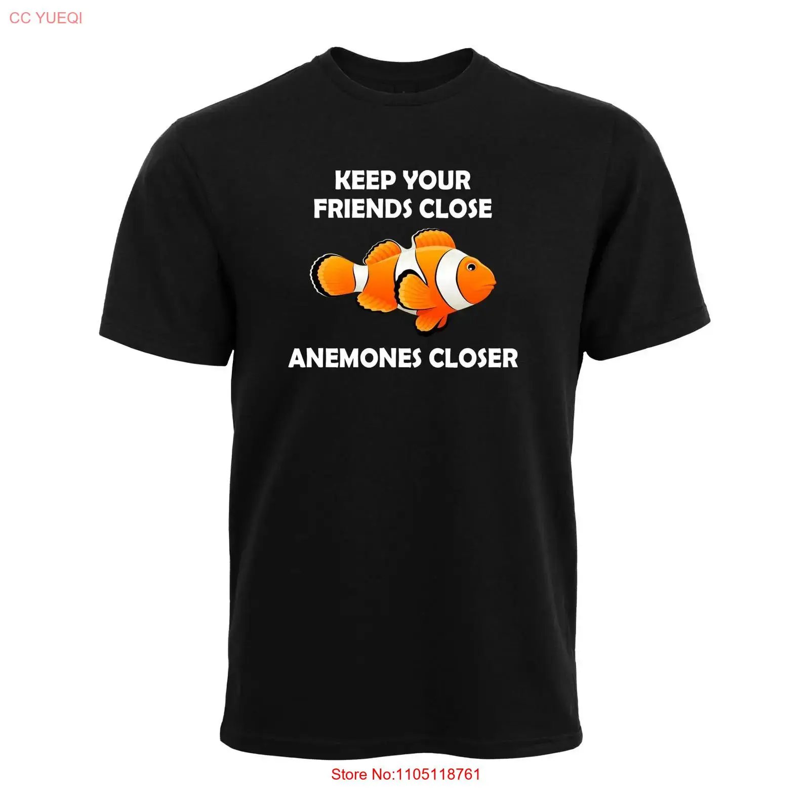 Reef Aquarium - เสื้อยืดผ้าฝ้ายผู้ชายลาย Anemones Closer Nemo Reef Keeper