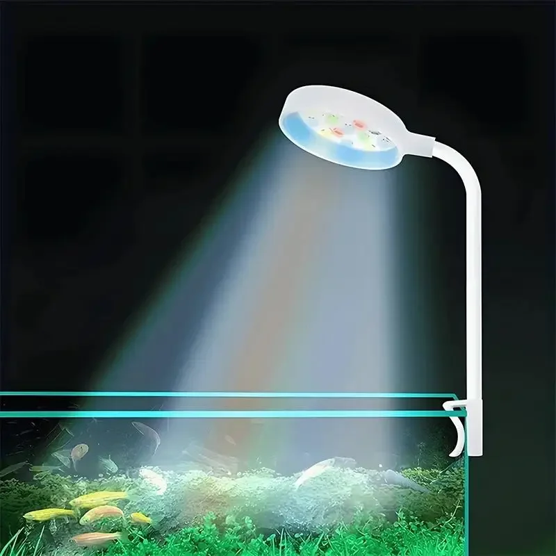 Aquarium Marine Lights - ไฟตู้ปลาพร้อมอะแดปเตอร์ ไฟ LED แบบหนีบตู้ปลา ไฟ USB