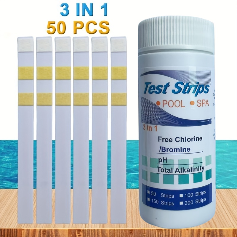 Ocean Aquarium - คลอรีน PH Test Strips สปาสระว่ายน้ํา Aquarium