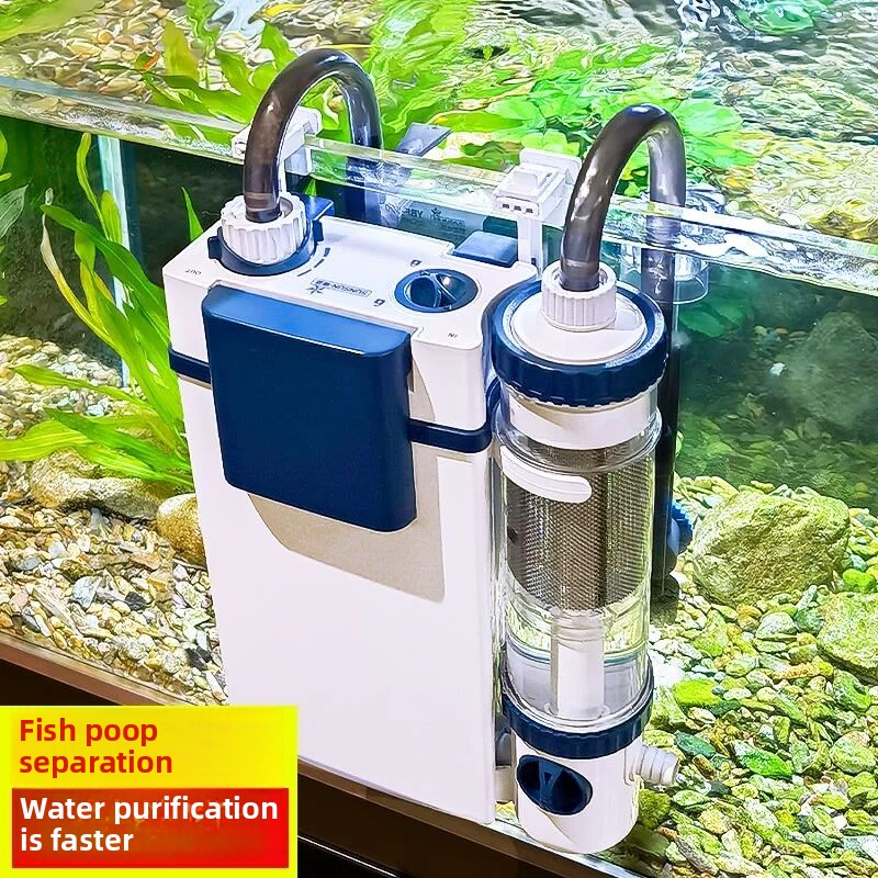 Reef Tank Filter - SUNSUN ใหม่ถังกรองปลา YBF-500 กรองออกซิเจนแบบบูรณาการเครื่องกรองน้ําปั๊มติดผนังห้องน้ําปลา