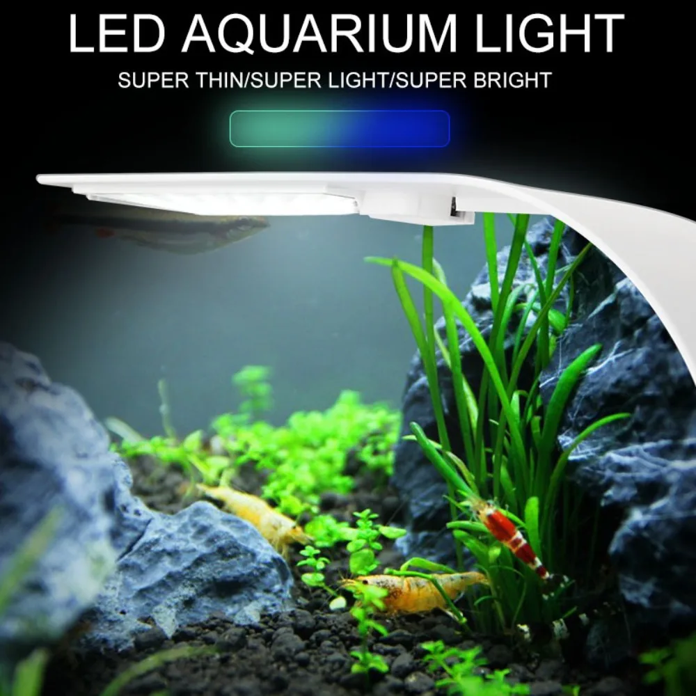 Reef Lighting - 5W Mini LED Aquarium Light,โคมไฟถังปลากันน้ําบางเฉียบ, LED