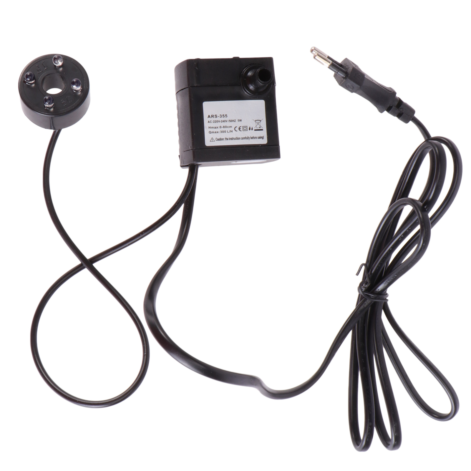 Aquarium Marine Lights - ปั๊มน้ำแบบจุ่มใต้น้ำ 5 วัตต์ ปรับอัตราการไหลได้ พร้อมไฟ LED