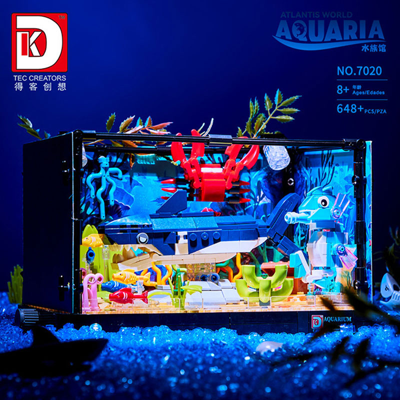 ตัวต่อสร้างระบบนิเวศฉลาม 648 ช - Aquarium Marine World บทวิจารณ์และราคา