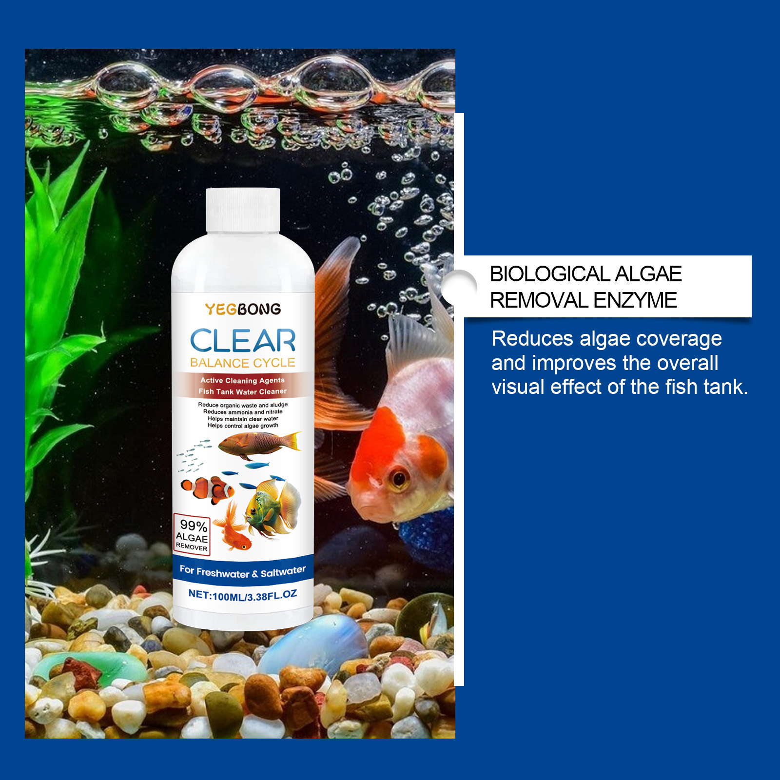 Aquarium Water Clarifier 100ml - Ocean Aquarium บทวิจารณ์และราคา
