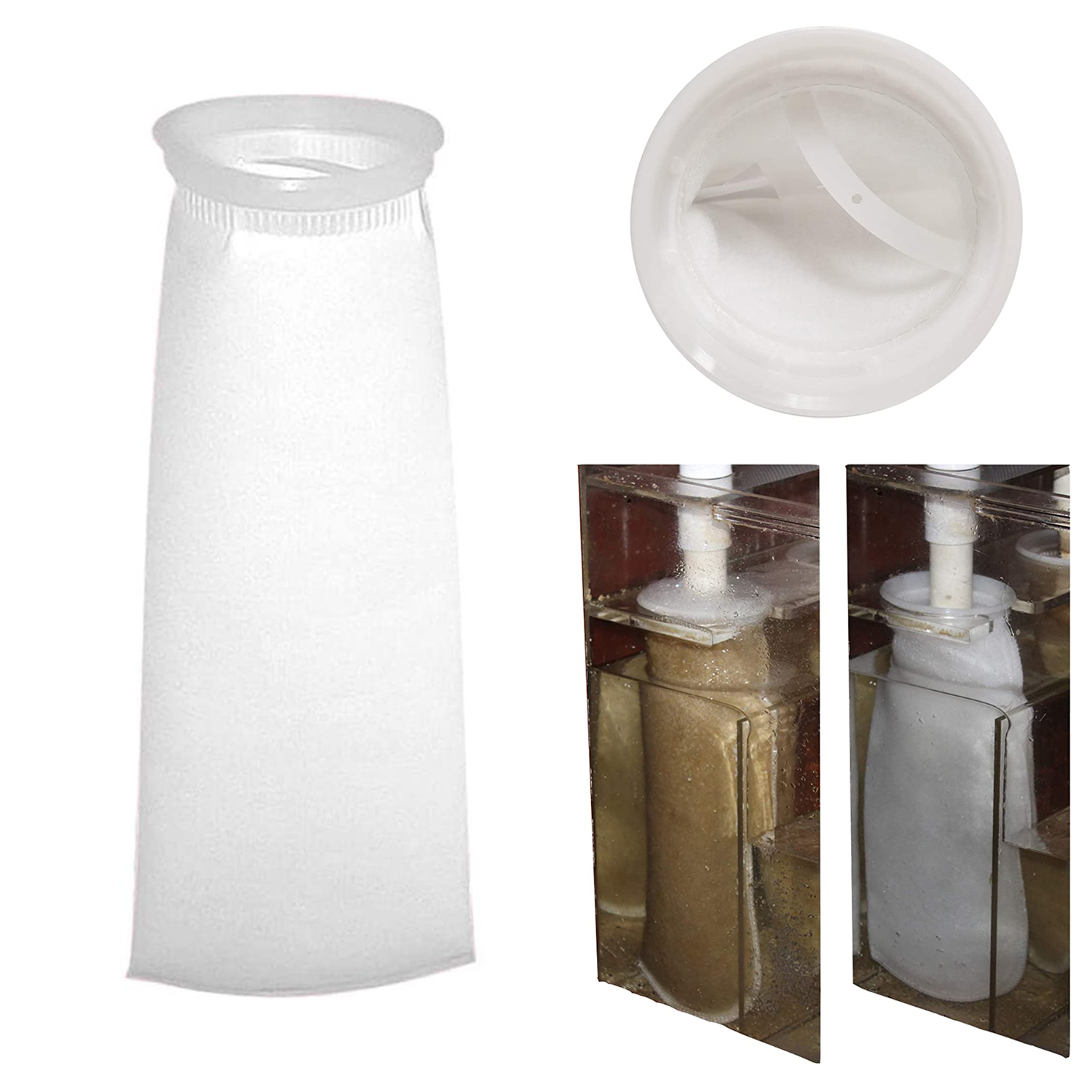 Aquarium ถุงเท้ากรองถุงถังปลา  - Reef Tank Filter บทวิจารณ์และราคา