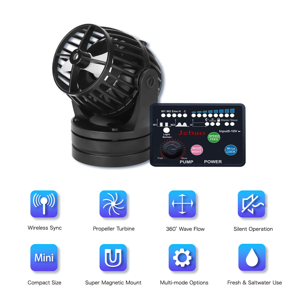 ปั๊มสร้างคลื่น Jebao Jecod รุ่ - Reef Aquarium บทวิจารณ์และราคา