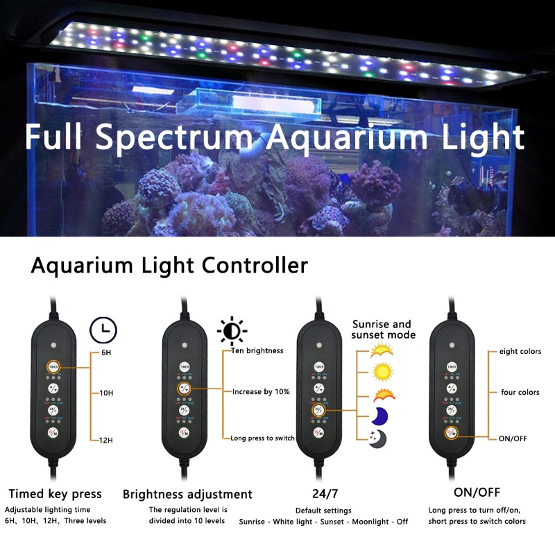 ไฟ LED สำหรับตู้ปลาแบบ Full Sp - Reef Lighting บทวิจารณ์และราคา