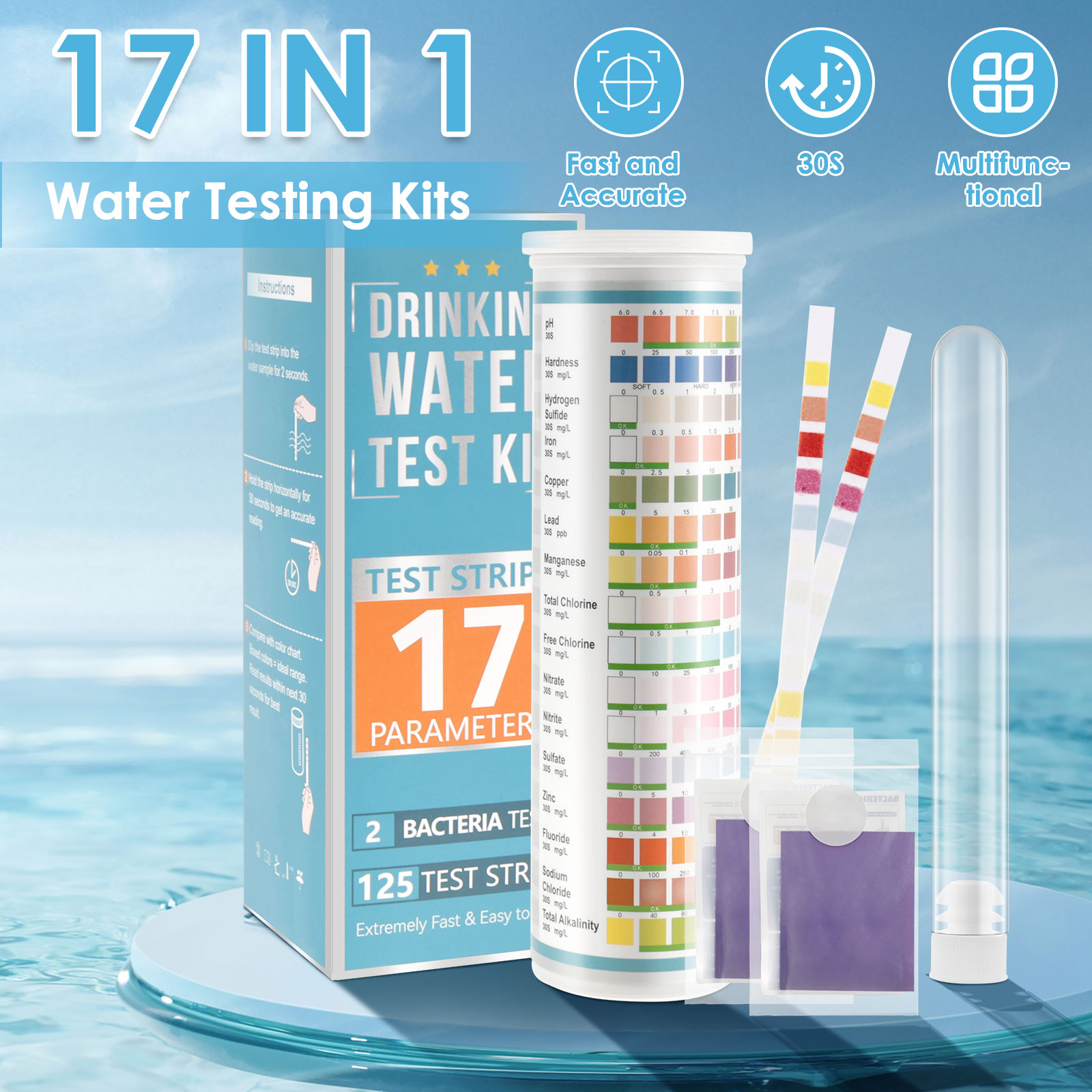 5-17 in 1 Aquarium Test Strips - Ocean Aquarium บทวิจารณ์และราคา