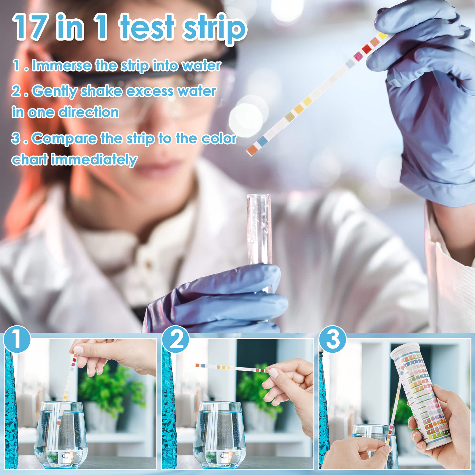 5-17 in 1 Aquarium Test Strips - Ocean Aquarium บทวิจารณ์และราคา